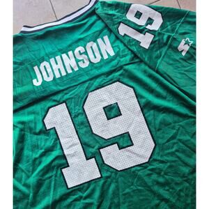 Keyshawn JOHNSON #19 New York Jets STARTER jersey 54 2XL kelly green NFL vintage